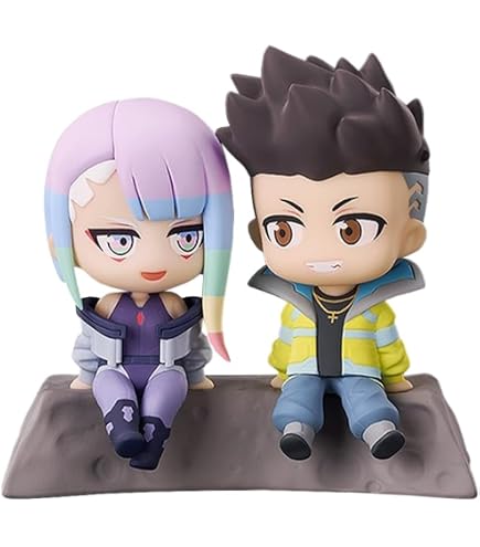 Jiumaocleu Figurine Rebecca – Action Figure PVC 11 Cm – Personnage Anime Cyberpunk – Collection Déco Bureau – Cadeau Fan