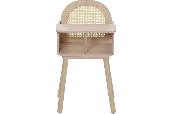 VERTBAUDET Chaise Haute en cannage et Bois Multicolore TU