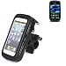 Produktbild K-S-Trade Fahrrad Halterung für Kyocera Torque Handyhalterung Halter Lenkstange Fahrradhalterung Motorrad Bike Mount Wasserabweisend regensicher schwarz (1x)