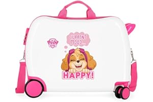 LA PATRULLA CANINA Paw Patrol Paw Patrol Playful Kinderkoffer, Weiß, 50 x 38 x 20 cm, starrer ABS-Kombinationsverschluss seitlich, 34 1,8 kg, 4 Räder, Handgepäck.