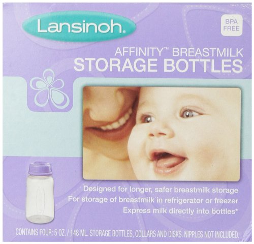 Lansinoh Breast Milk Storage Bottles 4 pk.