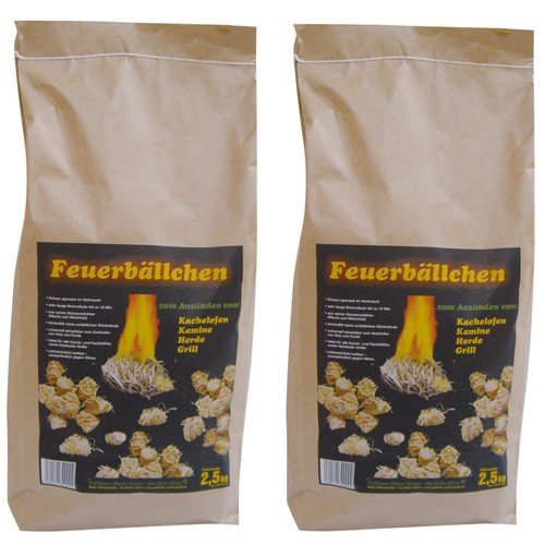 Feuerbällchen RaiffeisenWaren Kaminanzünder, Feueranzünder, (Anzünder ökologisch, aus Naturprodukten – Wachs, Naturholz; Nässe unempfindlich; Brenndauer ca. 10 min) 5 kg