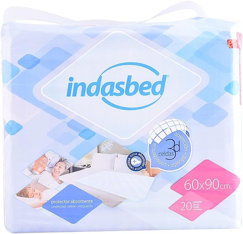 Indasbed Protector Cama, 60 x 90 cm - 20 Unidades
