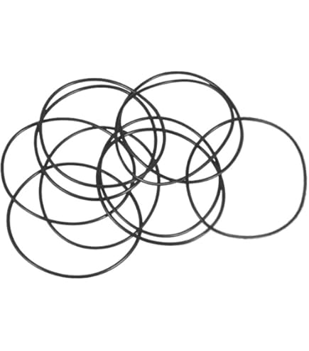 Uxcell 58x48x5mm Nitrile Rubber O Rings Metric Sealing Gasket, Black 5 Pack