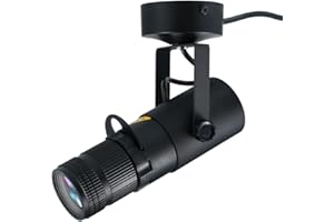 Lixada 15W LED White Beam Pinspot Light Spotlight, Round Glass, Manual Focus, 4 Adjustable Angle Beam Apertures Light Bar Stage Spotlight Projection Lights for Weddings DJ Disco Bar Club Party