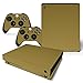 Produktbild Deylaying Gold Carbon Faser Körper Wrap Schutzhüllen Sticker Aufkleber Skin Abziehbild für Microsoft Xbox One X Konsole and Controllers (2017 Veröffentlicht)