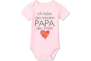 BesserBay Baby Kurzarm Strampler Body den besten PAPA der Welt Vatertag Geschenk 0-12 Monate
