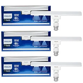 PHILIPS 18W B22 LED Cool White Tubelight, Pack of 3