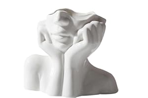 SUPATMUL Corps Féminin, Vases Sculpture en Céramique Humaine, Vase Buste Femme, Vases d'art Boho Forme Féminine Moderne, pour Le décor Chambre à Coucher Salon