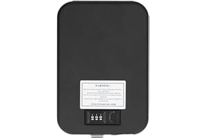 FOUF Coffre-fort Portable avec Serrure à Combinaison et Boîte de Rangement Biométrique pour Empreintes Digitales, Coffre-fort Personnel pour Voiture, Maison, Bureau, Voyage