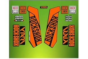 ELX STICKERS Pegatinas HORQUILLA ROCK SHOX YARI 2016 ELX29 STICKERS AUFKLEBER AUTOCOLLANT DECALS BICICLETA CYCLE MTB BIKE 26" Y 27.5" NARANJA/ORANGE