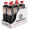 Kikkoman Soy Sauce, 1 Litre, (Pack of 6), Naturally Brewed