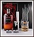 Produktbild Geschenk Bulleit Bourbon Frontier Whiskey + 2 Original Edelstahl Kühlsteine, goldfarbend, im Smoking + Whisky Glas Nachtmann kostenloser Versand