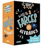 Mes trois farces et attrapes : Au secours une araignée ! 3 tours à construire soi-même, 2 araignées fournies avec du fil et des boîtes, et 1 livret pas à pas