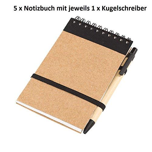 Téléchargement gratuit de livres audio Lot de 5 Carnet Recycle avec anneau 1 x Stylo bille et support sur le carnet livre avec élastique by author EPUB MOBI B01BSQOAZA