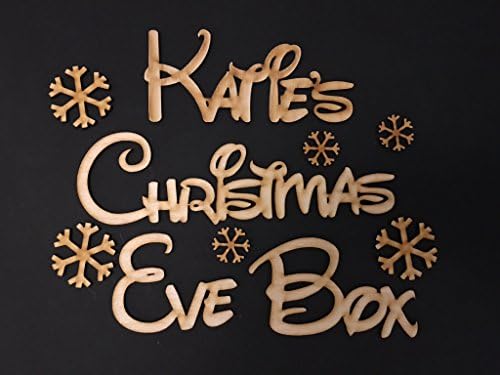 Nooster Designs Personalised Christmas Eve Box Topper Sign - Snowflake