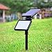 Produktbild Wokee LED Gartenstrahler Solar Power Outdoor Garten,48 LED Lampe, Erdspiess, Scheinwerfer Rasen Landschaft Wasserdichte Lichter Gartenlicht, Gartenspiess, Gartenlampe schwenkbar