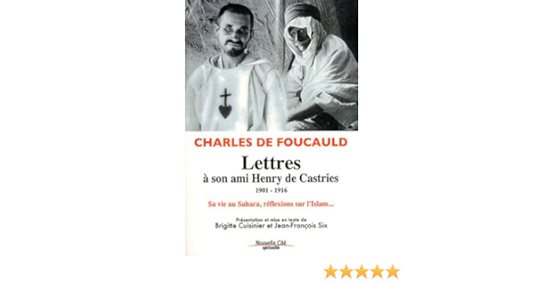 Amazon Fr Lettres A Son Ami Henry De Castries Foucauld Charles De Six Jean Francois Cuisinier Brigitte Livres