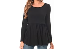 Bearsland Women's Nursing Tops Short Sleeve Scoop Neck Breastfeeding Shirt Maternity Clothes