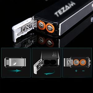Tezam TM-09 Electric Nose Ear Trimmer,Water Resistant Facial Hair Groomer For Men with LED light, Battery Operated - Image 4