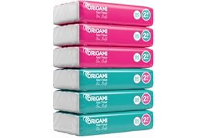 Origami So Soft 2 Ply Facial Tissue Pack | Ultra Soft, Skin Friendly & Highly Absorbent Face Tissues | Multipurpose Car, Home & Office Use | Pack of 6 (100 Pulls Per Pouch, 600 Sheets)