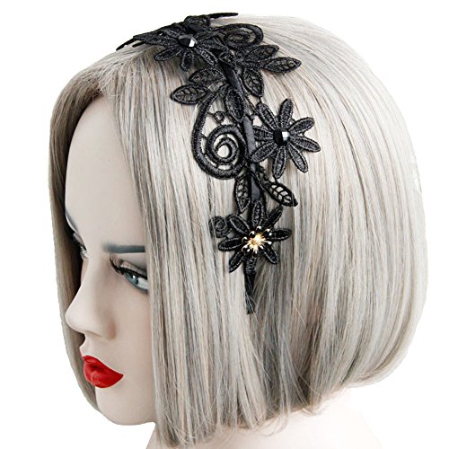 Preisvergleich Produktbild Aiklin Damen Spitze Haarreif Blumen Stoff Haarreif