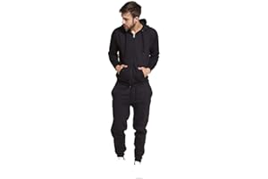 Aarhon Mens Basic Tracksuit Boys Plain Jogging Bottom Tracksuits Zipped Track Top Fleece Hooded Tracksuit