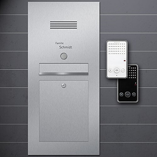 Preisvergleich Produktbild Briefkasten Türsprechanlage Edelstahl B2 (Sprechstelle weiss / Direkt)