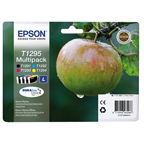 Epson original - Epson WorkForce WF-3520 DWF (T1295 / C 13 T 12954020) - Tintenpatrone MultiPack (schwarz, cyan, magenta, gelb)