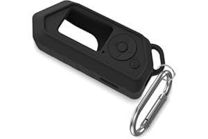 MOWYEOK Protective Case for Flipper Zero, MOWYEOK Scratch-Resistant Soft Protective Case, Accessory for Flipper Zero WiFi Devices, with Carabiner (Black)