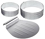 3 teilige Tortenboden Schneidhilfe SET 15/20 + 25/30 cm und...
