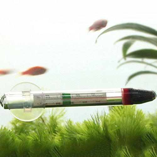 Preisvergleich Produktbild GEZICHTA Fisch Tank Wasser Glas Temperatur Aquarium Thermometer