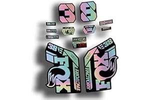 CUAC REVOLUTION Pegatinas Horquillas Compatible con Fox Factory 38 EBIKE 2021 Bicicleta Ciclismo