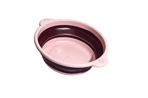 ZATRUIZE Round Folding Hand Wash Basin,Collapsible Washing Up Bowl Portable Washbasin Camping & Hiking Water Storage Folding Basin