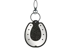 ‎REFLEXY Reflexy Horseshoe Reflector Pendant – Recycled Felt Pedestrian Reflector Pendant Horseshoe Riding Horse Equestrian Good Luck Lucky Charm Rider