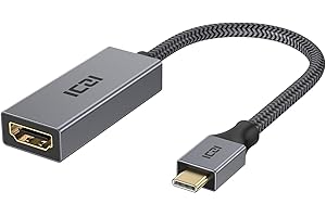ICZI Adattatore USB C HDMI 4K 60Hz Type C HDMI 2.0 Adapter in Alluminio per iPad PRO 2018/2019 MacBook PRO/Air Surface Go/Pro7/Pro X Surface Book 2 Chromebook XPS Samsung Huawei e Altri (2k 120Hz)