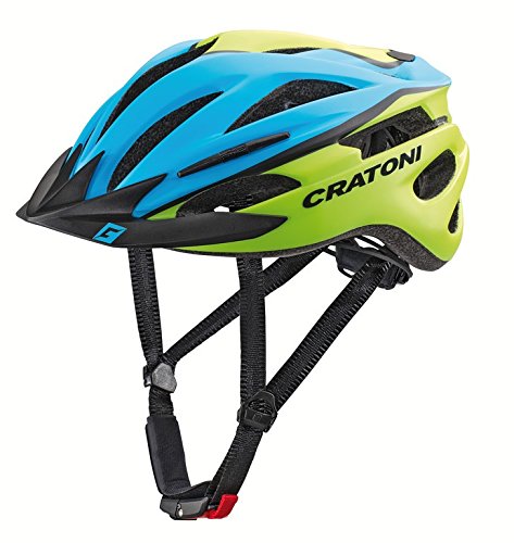 Cratoni Fahrradhelm Pacer Kid Gr. S/M 54-58cm matt blau lime