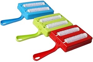 SPARY Teppich-Schmutzbürste, Hand-Doppel-Rollenbürstenköpfe – Teppich-Tischkehrer, Krümelbürste, Reiniger – Doppelrollen-Typ-Sammlerrollen-Werkzeug