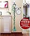 Produktbild ZBYLL Wall Sticker Blume und Vogel Straßenlaternen große Uhr an der Wand Aufkleber Aufkleber PVC