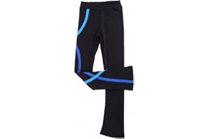LIUHUO Ice Skating Pants Girls Women Figure Skating Training Leggings Plus Velvet Ski Rollor Trousers Blue Pink