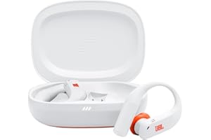 JBL Endurance Peak 4 In-Ear-True-Wireless-Sport-Kopfhörer mit Bluetooth und Noise Cancelling, 48 h Akkulaufzeit, TwistLock Secure Fit, IP68 Wasser-/Staubschutz, JBL Pure Bass Sound, Weiß