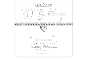 life charms Happy 30th Birthday Bracelet