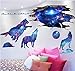 Produktbild Wandaufkleber Universum Galaxy Wandaufkleber Vinyl Material Diy Mond Wölfe Wandtattoo Für Kinderzimmer Baby Schlafzimmer Dekoration