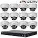 Produktbild Hikvision Surveillance Kit CCTV Security System DS-7616NI-E2/16P Embedded Plug & Play NVR + Hikvision DS-2CD2142FWD-IS 4MP IP In/Outdoor Camera + Seagate 4TB HDD (16 Channel + 12 Camera)
