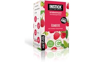INSTICK JUST ADD WATER INSTICK | bezcukrowy napój instant – smak malin | opakowanie 12 szt. na 12 x 0,5 l