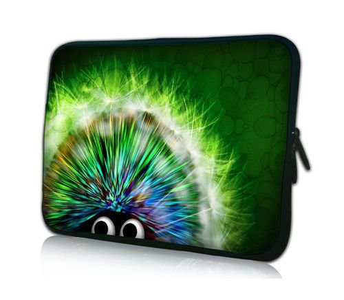 PEDEA Design Schutzhülle Notebook Tasche bis 17,3 Zoll (43,9cm), Green Hedgehog