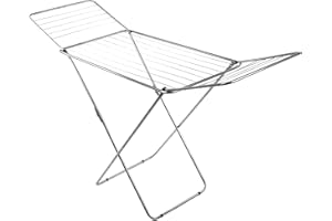 ECOSTAR 1618 Tendedero Plegable de Metal Gris con Alas, 181 cm x 107 cm x 50 cm,18MT