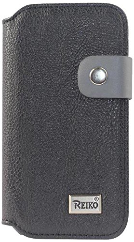 Reiko FC05-IPHONE5GLBK Glove Leather Buckle Flip Case for iPhone 5 - Black