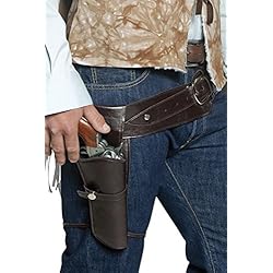 Smiffys Authentiques holster et ceinture de western, holster simple