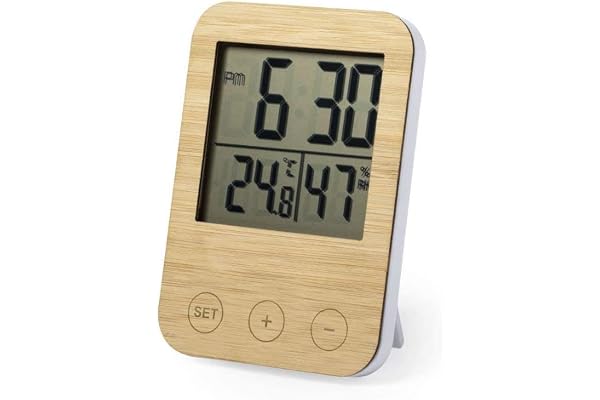 Station Météo – Thermomètre - Hygromètre - Bois Bambou – Cadeau